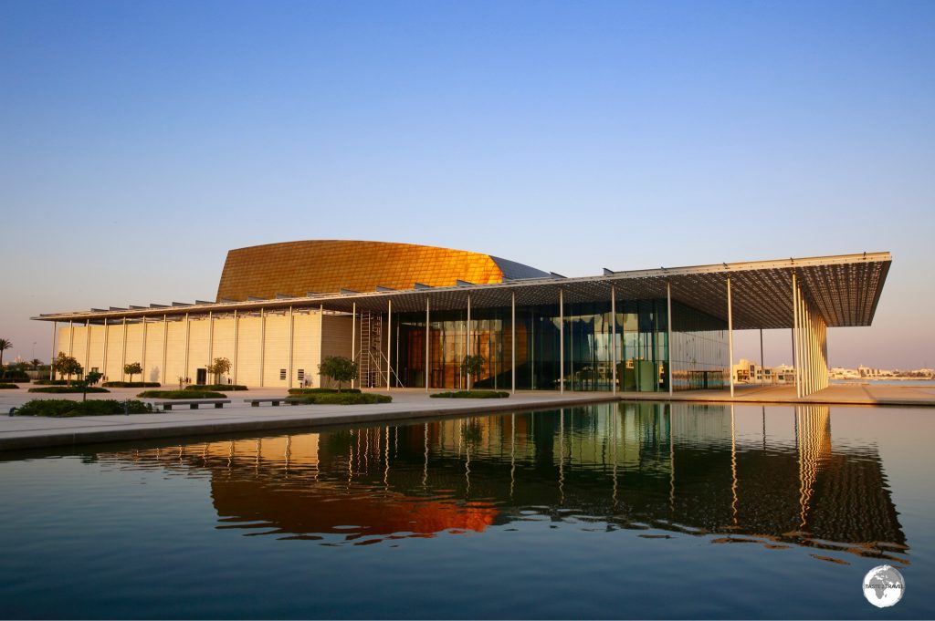 The National Theatre of Bahrain overlooks the Gulf.