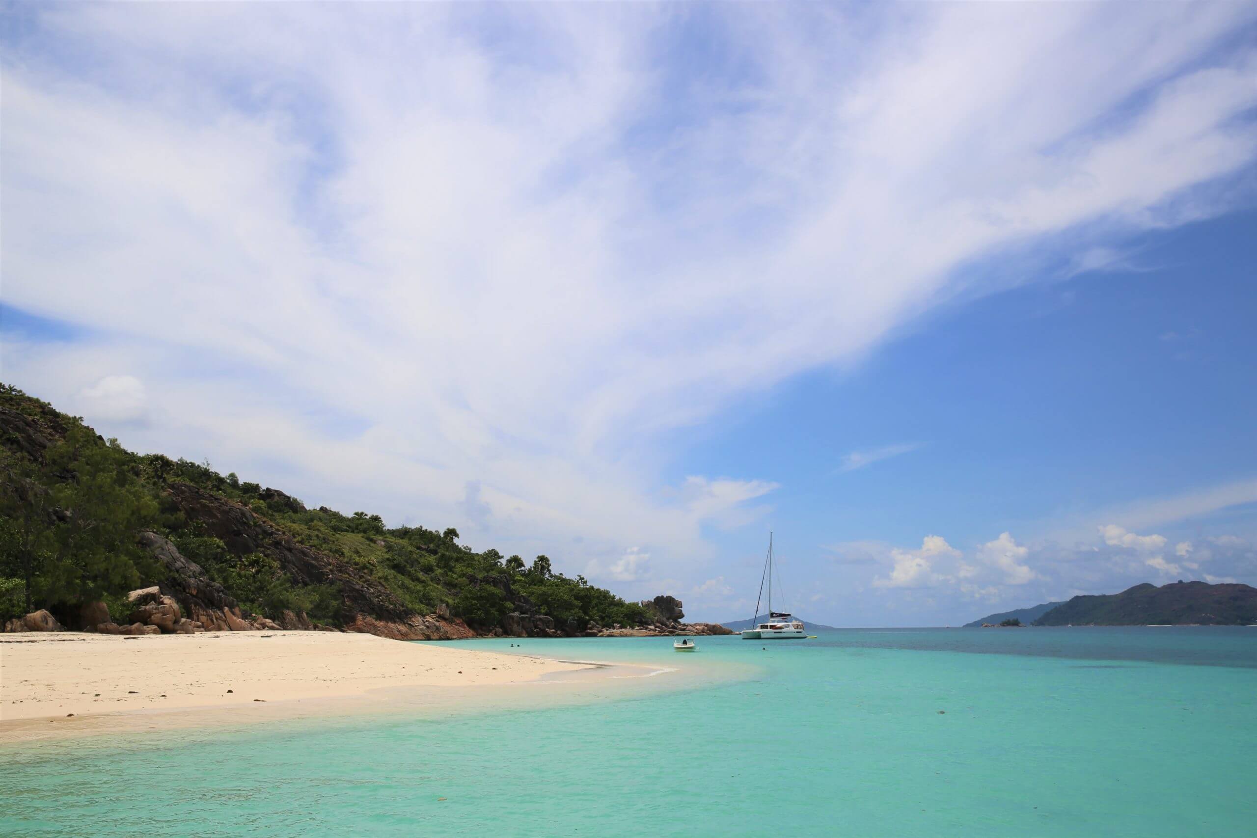 Surface interval was conducted alongside Curieuse island.