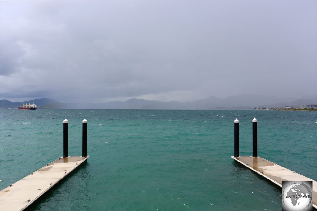 Storm over Port Moresby Harbour.