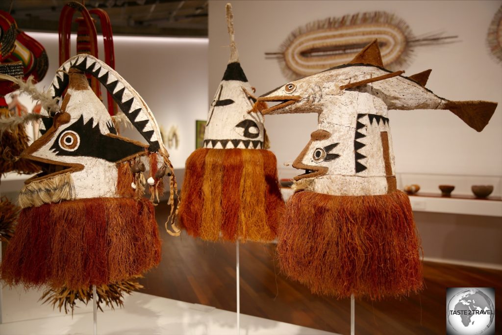 Displays at the Papua New Guinea National Museum and Art Gallery.