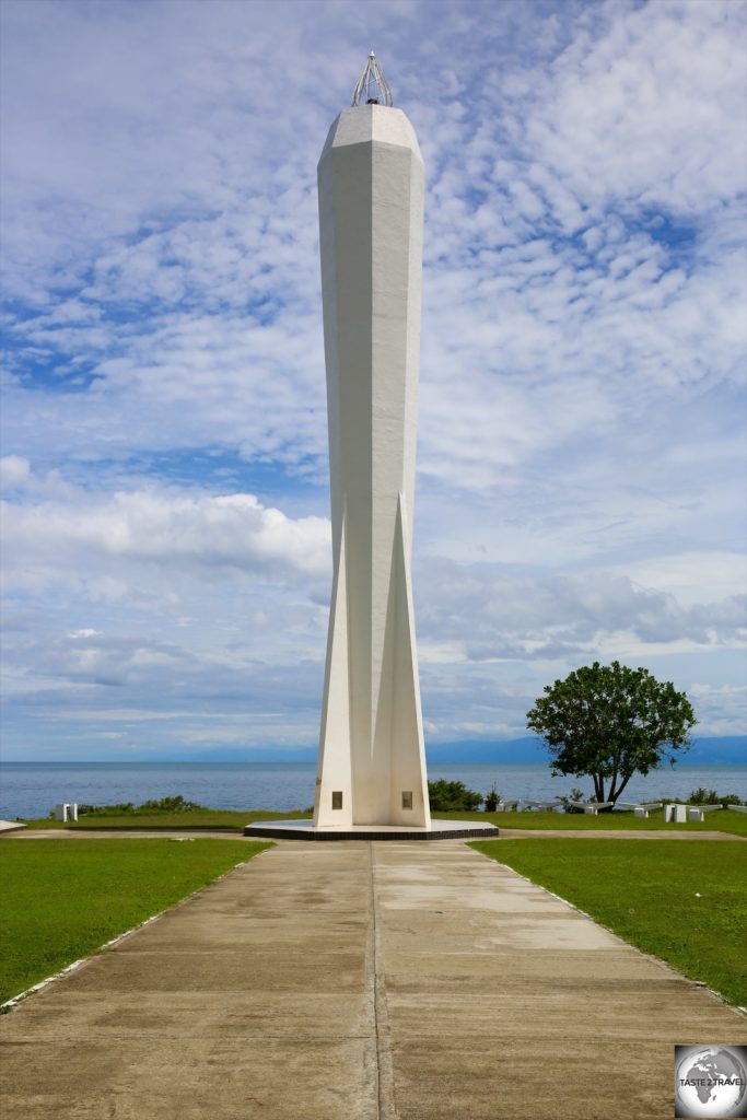 The Coast Watchers Light memorial in Madang.