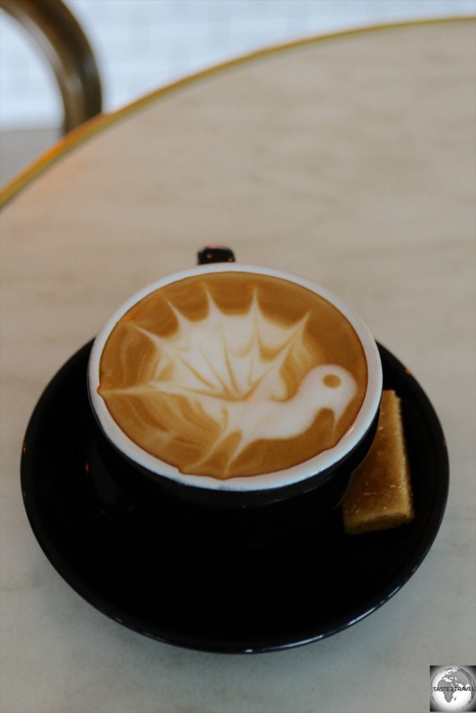 While the latte artwork is impressive at Duffy café, the amazingly rich and syrupy PNG coffee stands on its own.