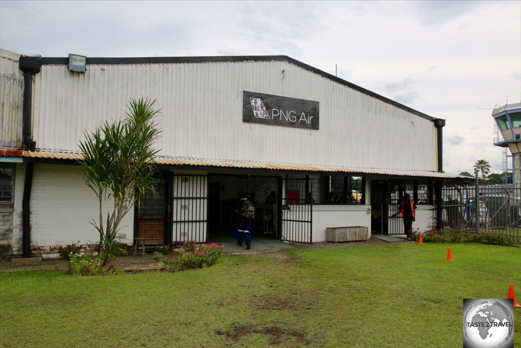 The PNG Air terminal at Madang airport.