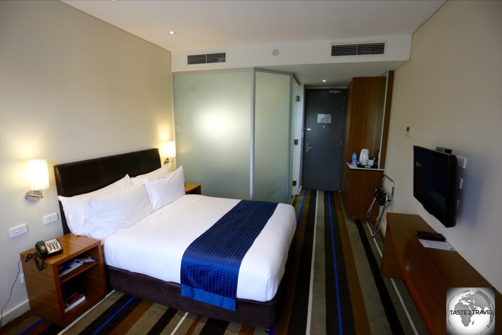 My room at the Holiday Inn Express, Port Moresby.