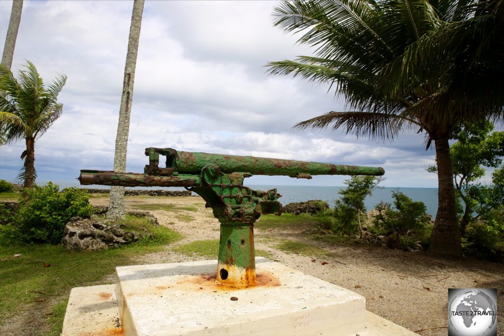 The namesake of Machine Gun beach – the Japanese WWII-era Machine Gun.