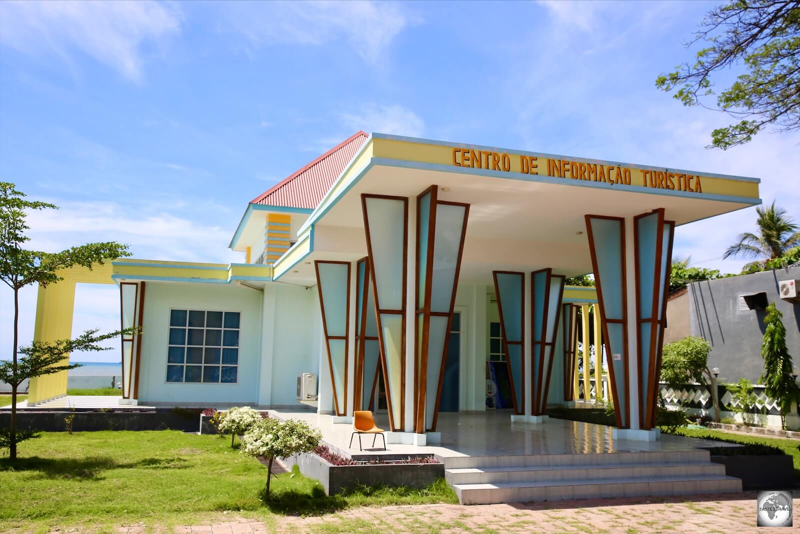 The wonderfully retro 'Centro de Informação Turística' (Tourist Information office), which is located on the waterfront in Dili.