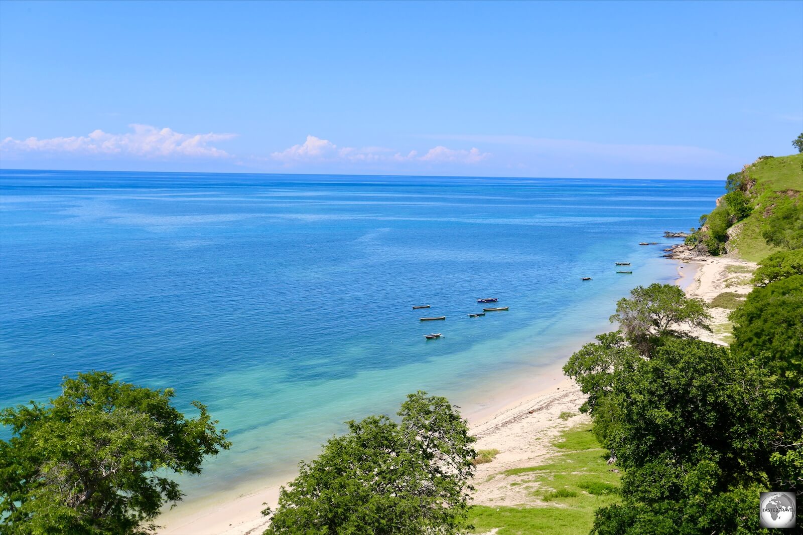 A view of a typical north coast beach, east of Dili.