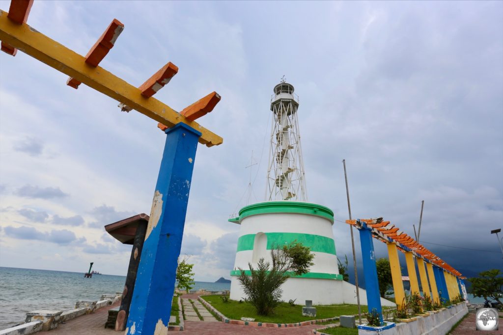 Storm clouds gather over the Farol in Dili.