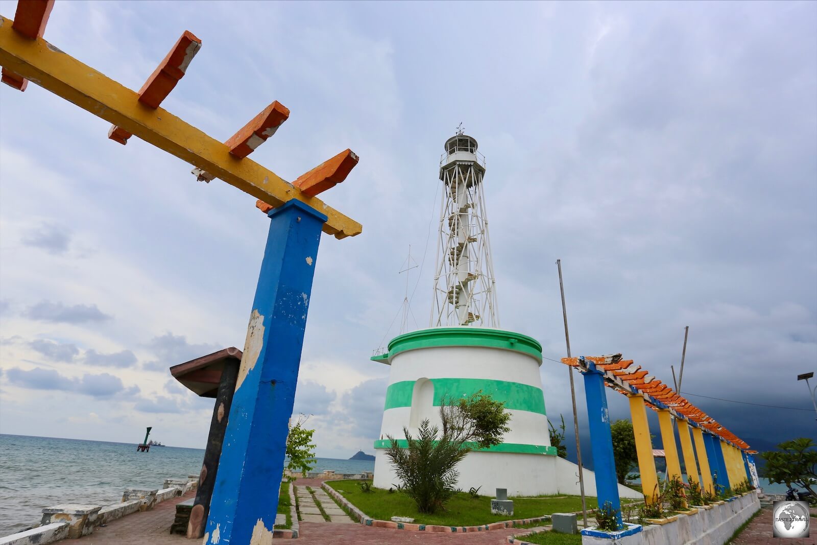 Storm clouds gather over the Farol in Dili.