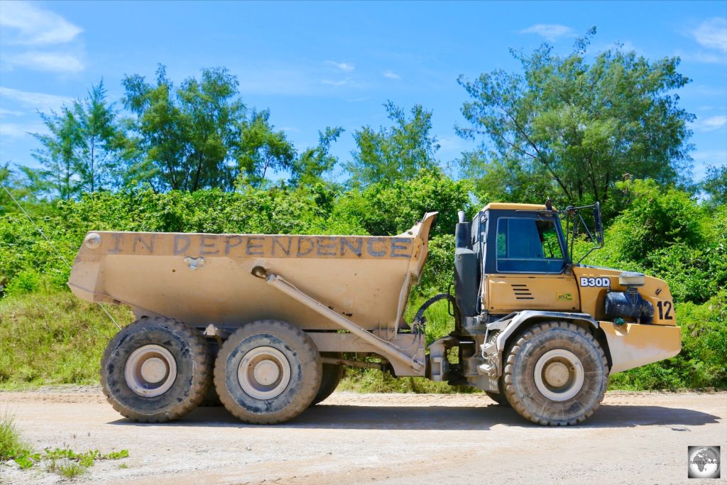 A truck used for carrying Phosphate to the processing centre.