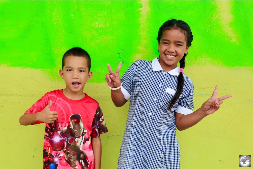 The children of Nauru are incredibly friendly and love posing for the camera.