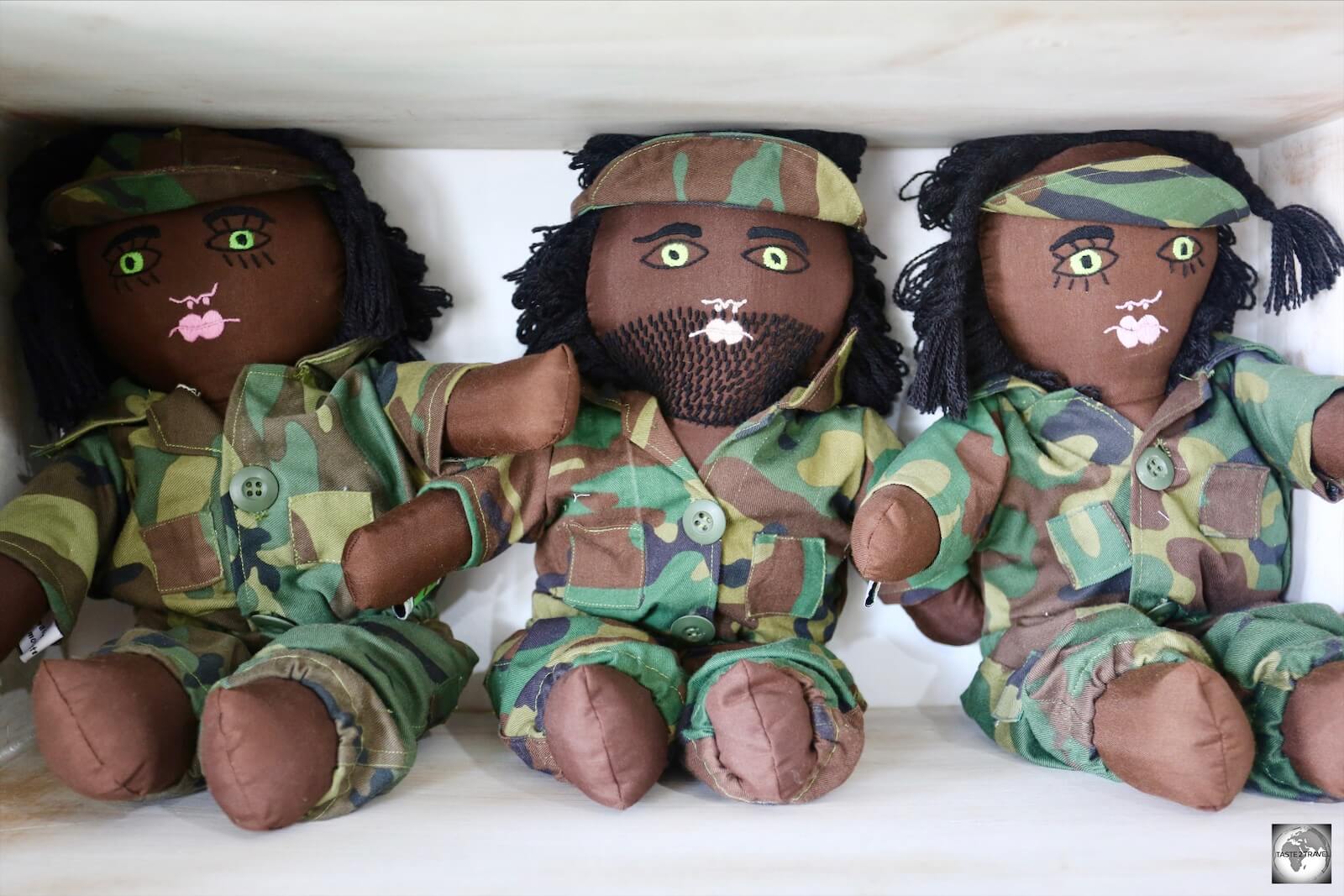'Resistance Leaders in Camouflage' dolls, only available at Boneca de Ataúro in Dili.