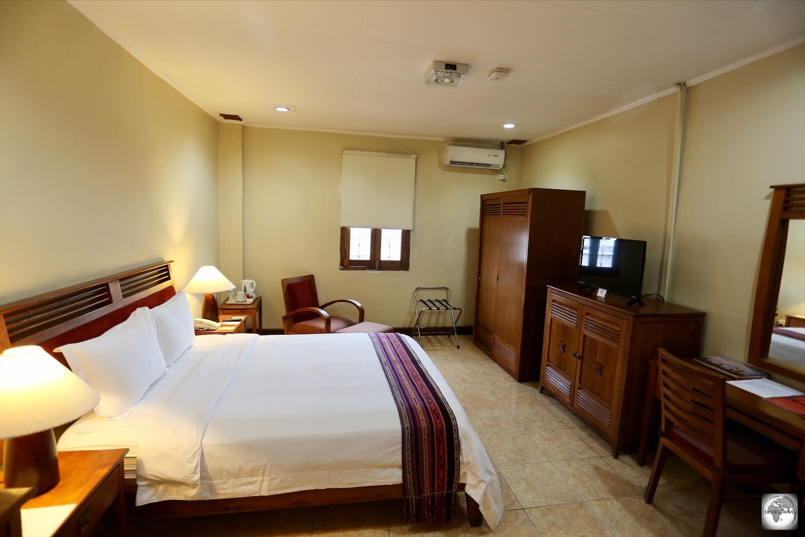 My spacious and comfortable room at the Discovery Inn.