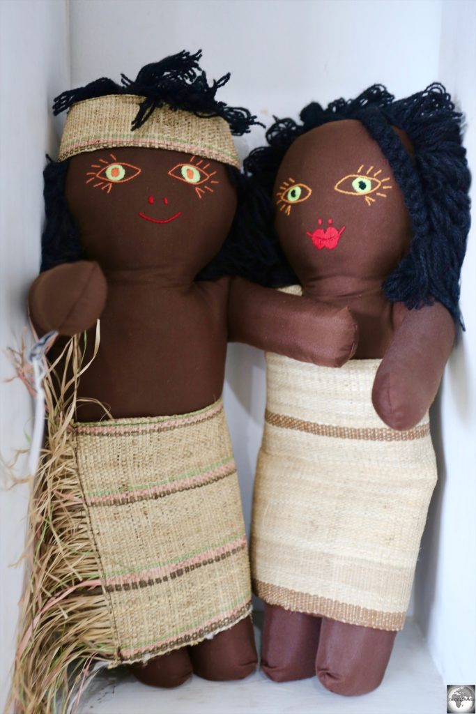 ‘Palm-Leaf’ boy and girl dolls sell for US$25 each at the boutique.