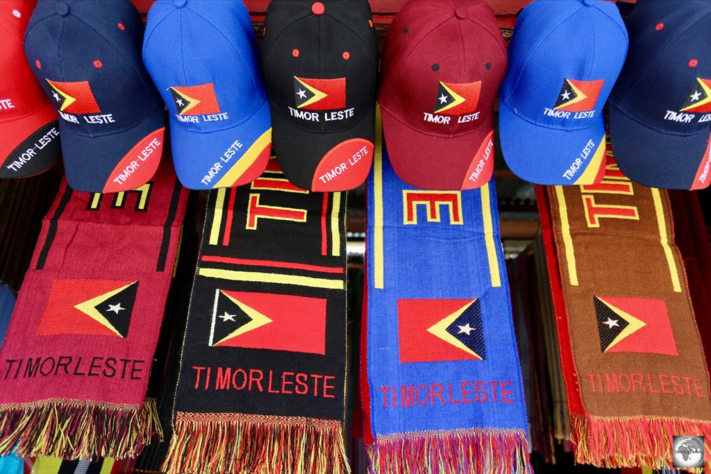 Timor-Leste souvenirs for sale in Dili. The country, which proclaimed its independence in 2002, is one of the world’s youngest.