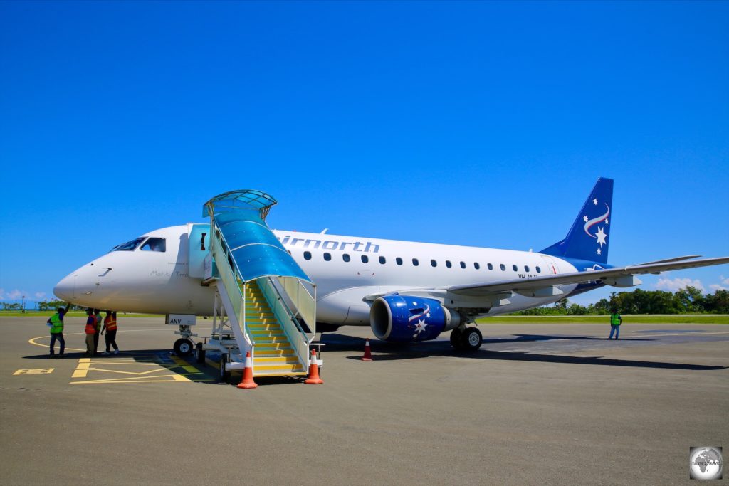 My Airnorth plane at Dili airport.