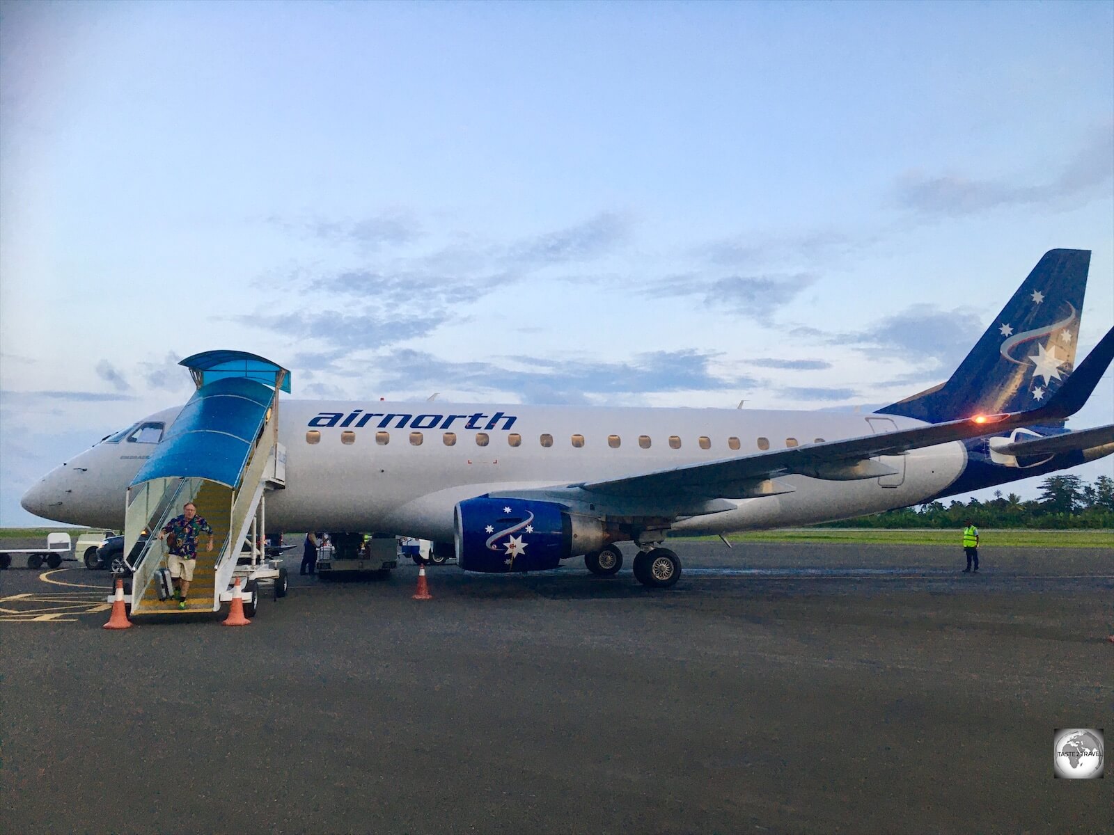 Dawn arrival at Dili airport. Airnorth connect Darwin to Dili on a daily basis, a flight time of 1 hour, 20 minutes.