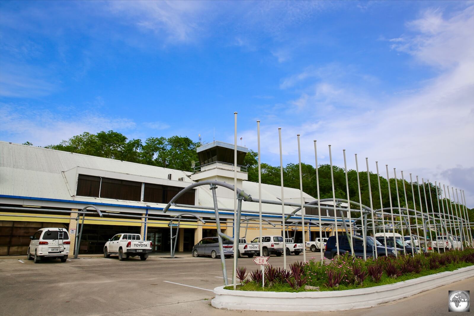 The Nauru International airport terminal building.