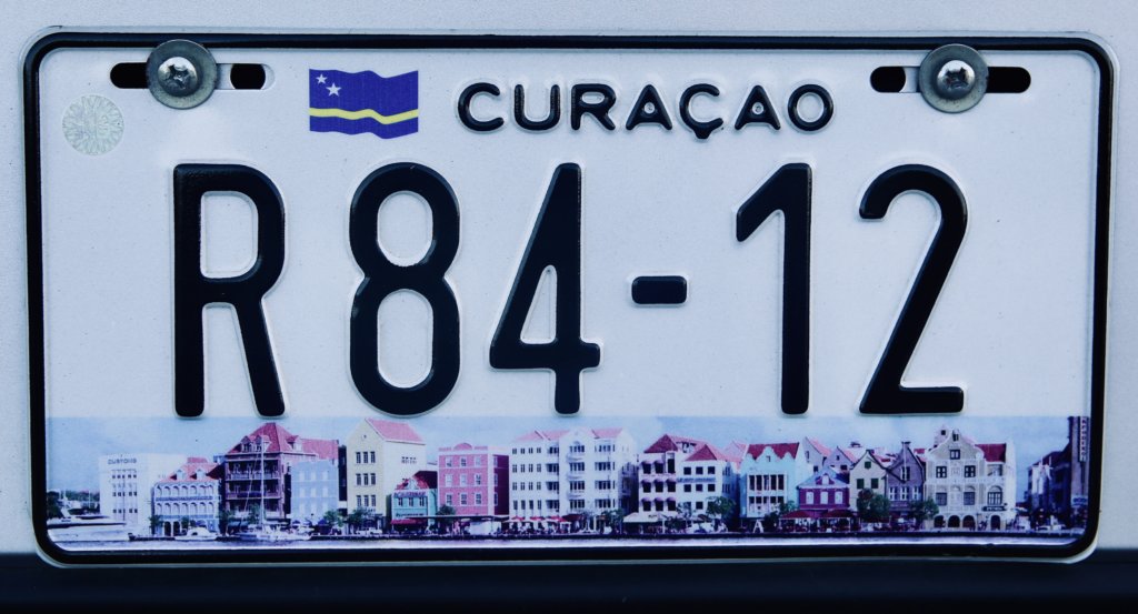 Curaçao License Plate.