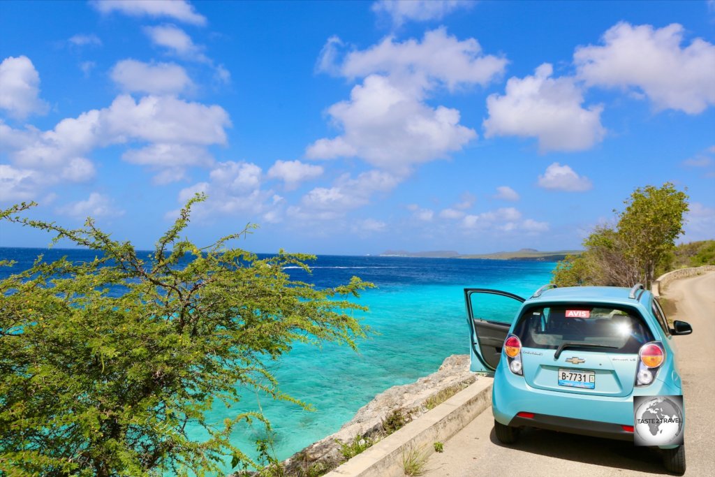 My rental car on Bonaire.