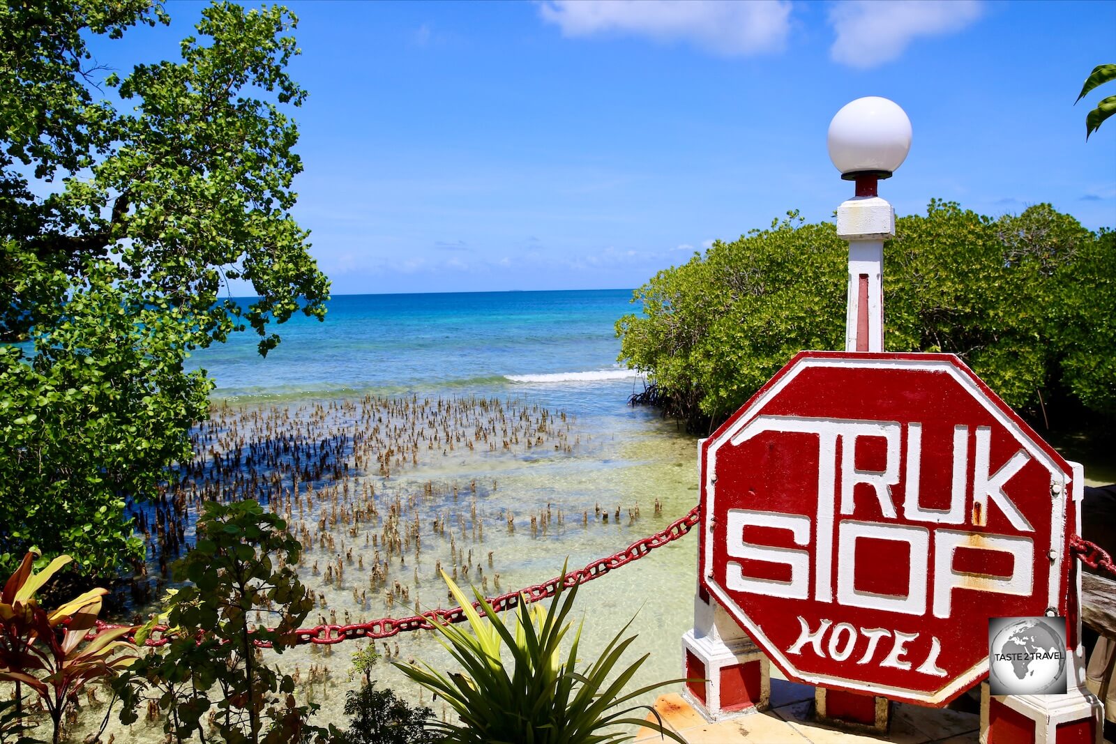 Chuuk Travel Guide: The Truk Stop Hotel at Chuuk, one of the few hotels on Chuuk.