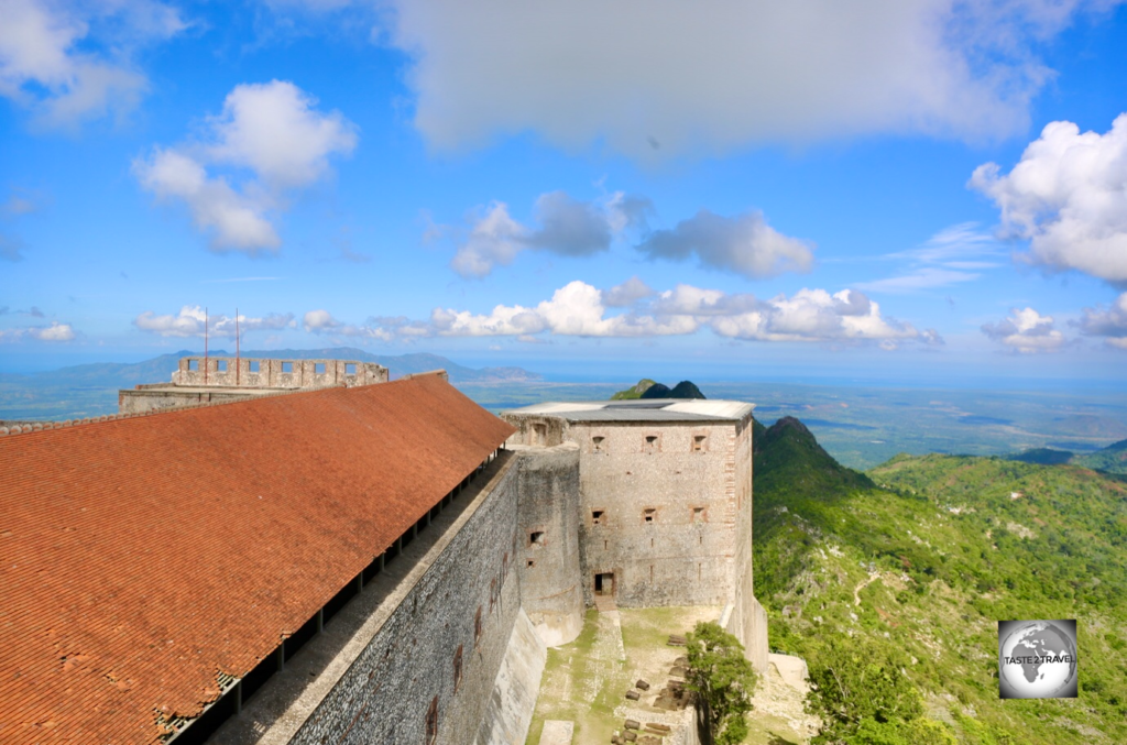 A panoramic view of the north coast of Haiti from Citadelle Laferrière.