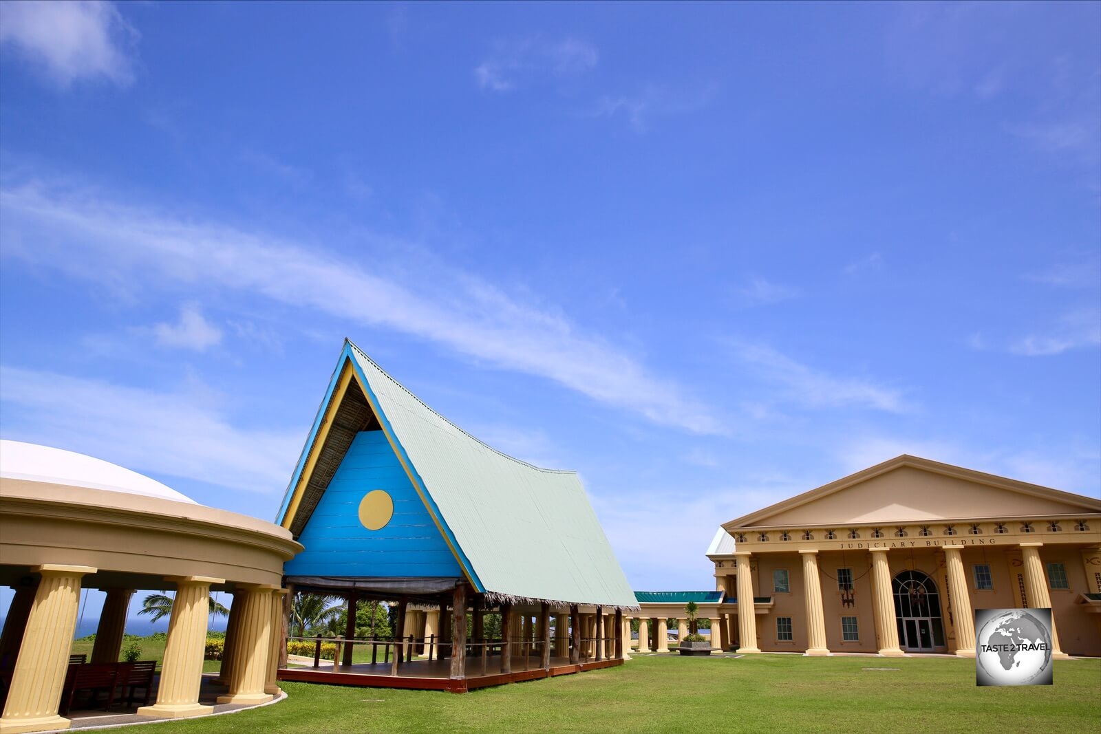 The capital complex at Ngerulmud, a purpose-built capital.
