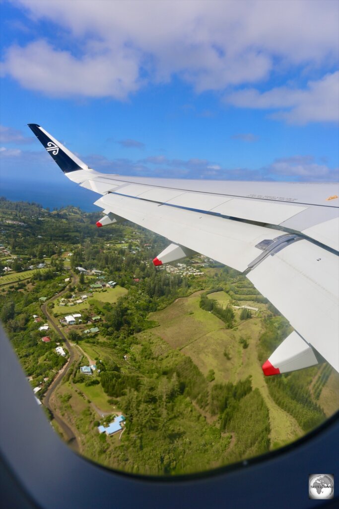 A final view of Norfolk Island from my Air New Zealand flight.