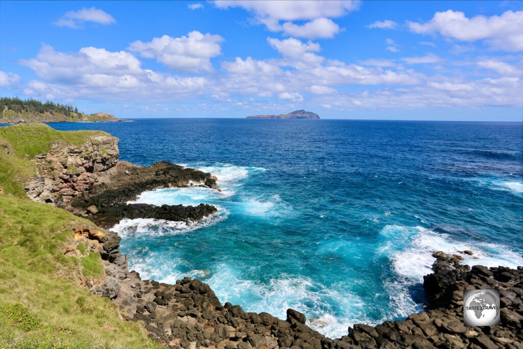 A view of the South Coast of Norfolk Island from the 100 Acres Reserve.