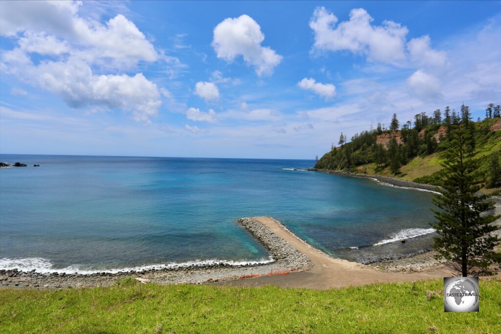 A view of Ball Bay on the east coast of Norfolk Island.
