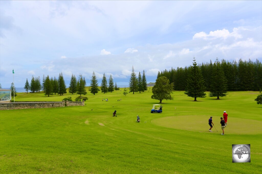 Located in Kingston, the picturesque Norfolk Island Golf course is popular with residents and visitors.