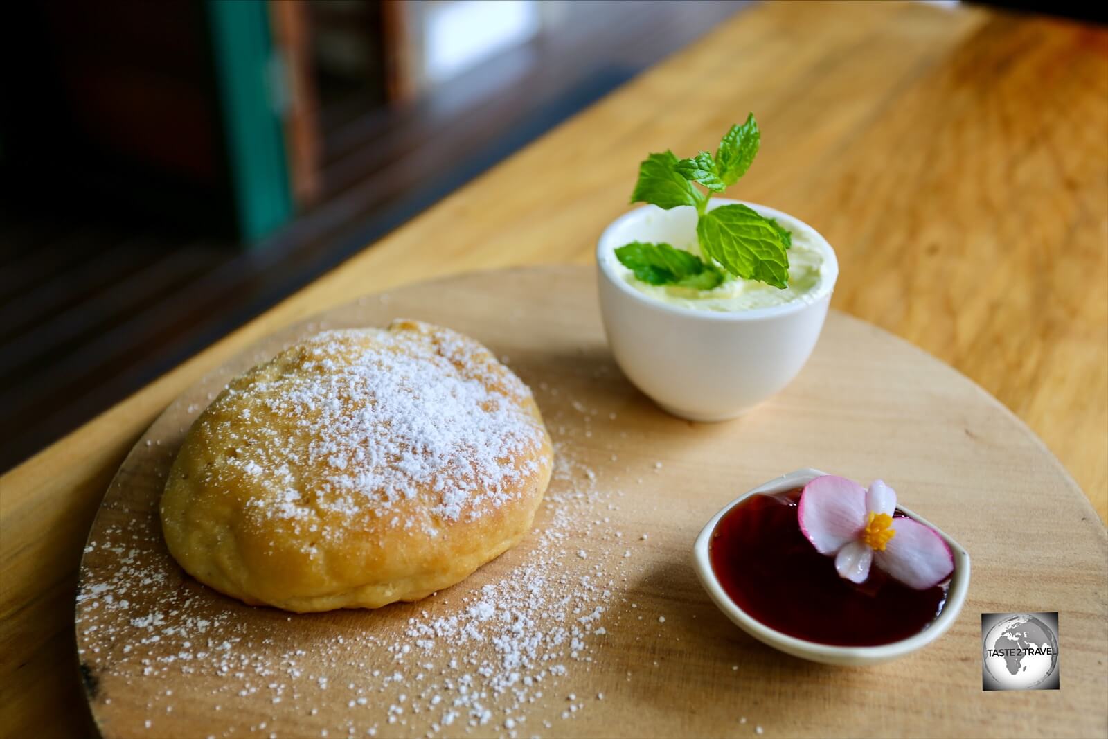 Devonshire tea at the Hilli restaurant.