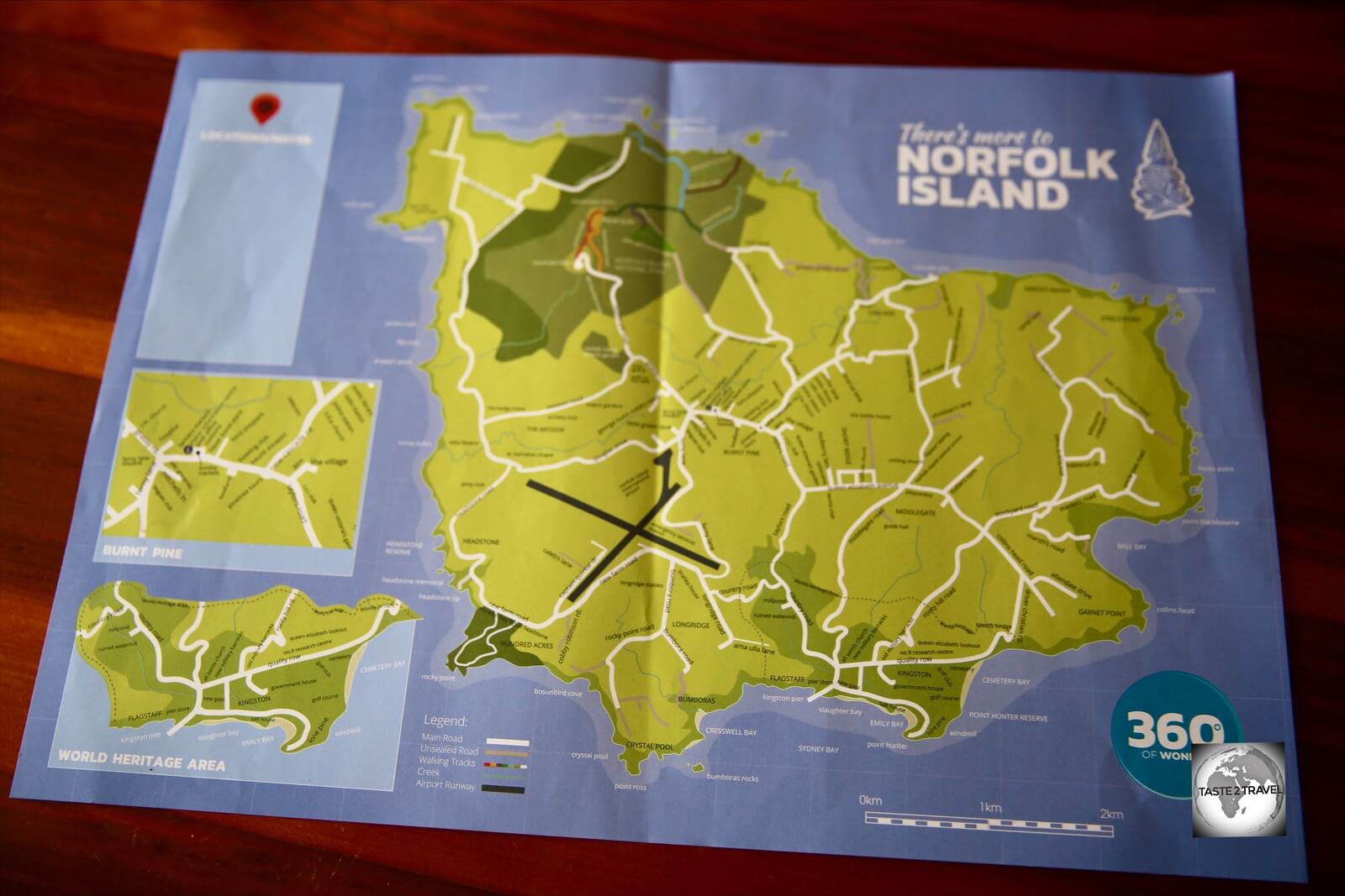 Distances on Norfolk Island are short, with most places being a 10-minute drive from Burnt Pine.