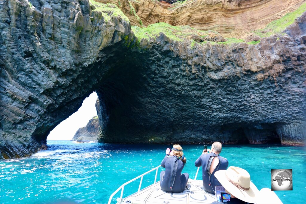 While the diving was a highlight, the boat journey along the dramatic north coast was one of the highlights of my visit to Norfolk Island.