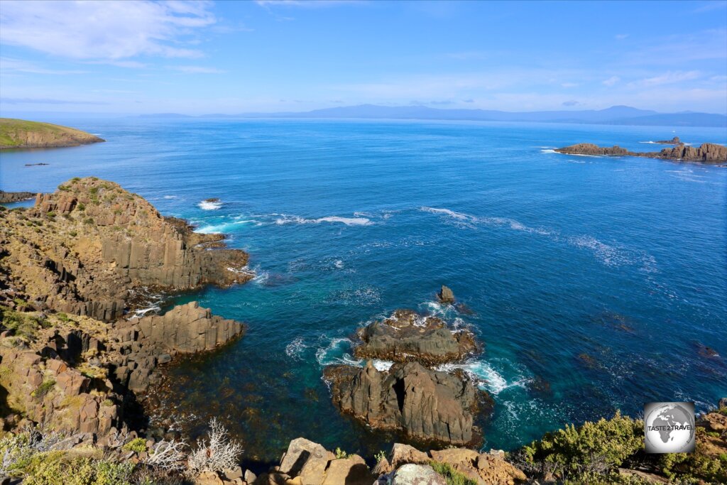A view of the south coast of Bruny Island.