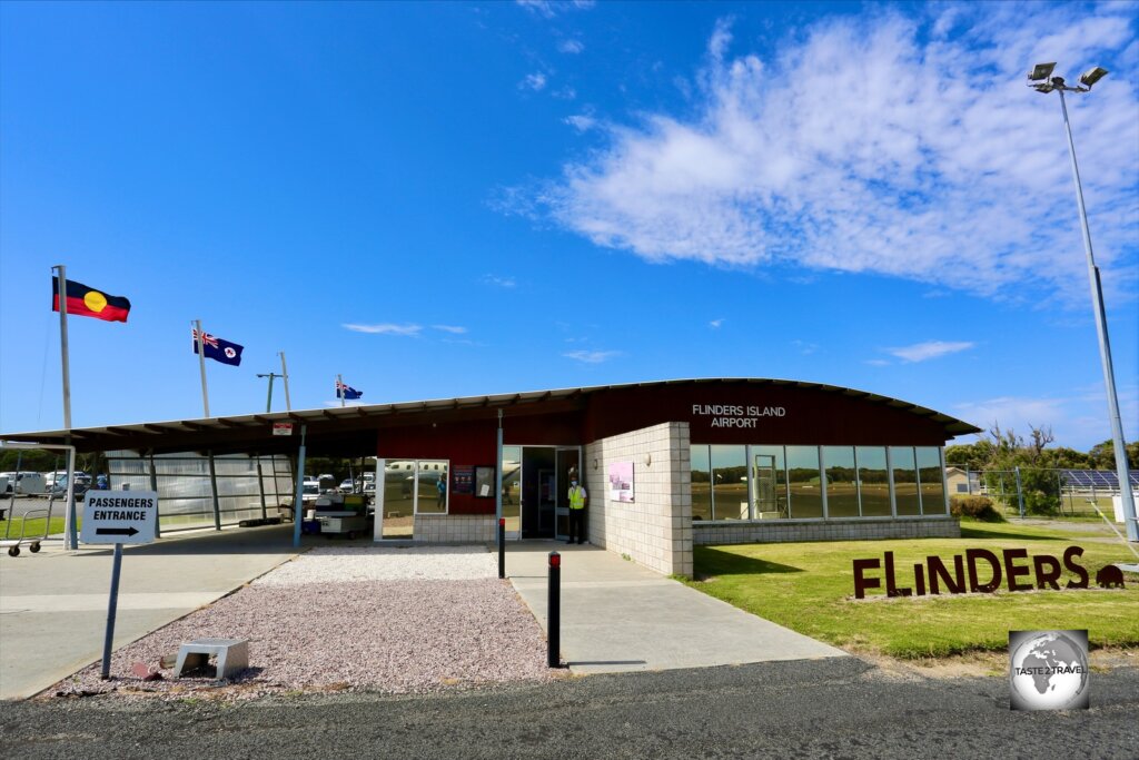 The airport terminal at Flinders Island.