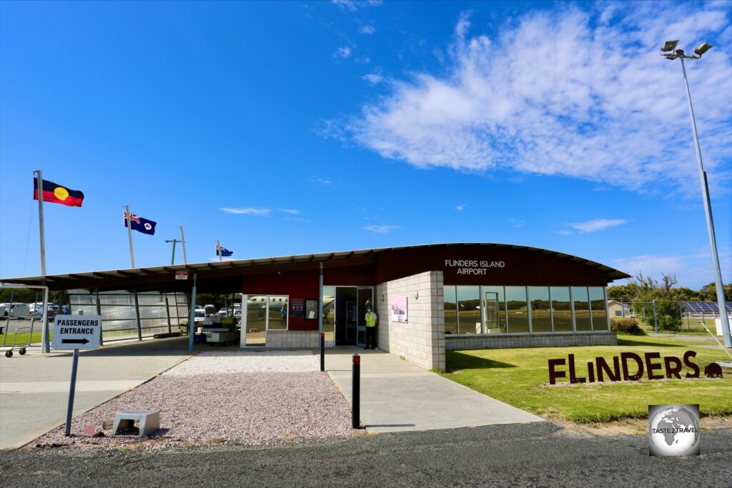 The airport terminal at Flinders Island.