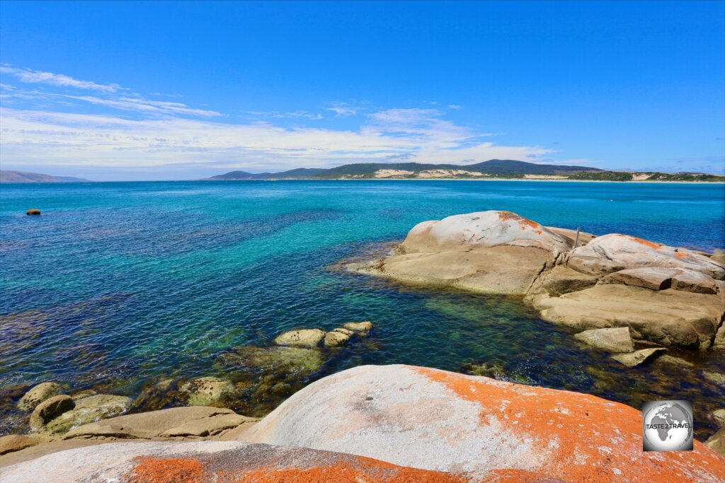 A view from Trousers Point Beach on Flinders Island.