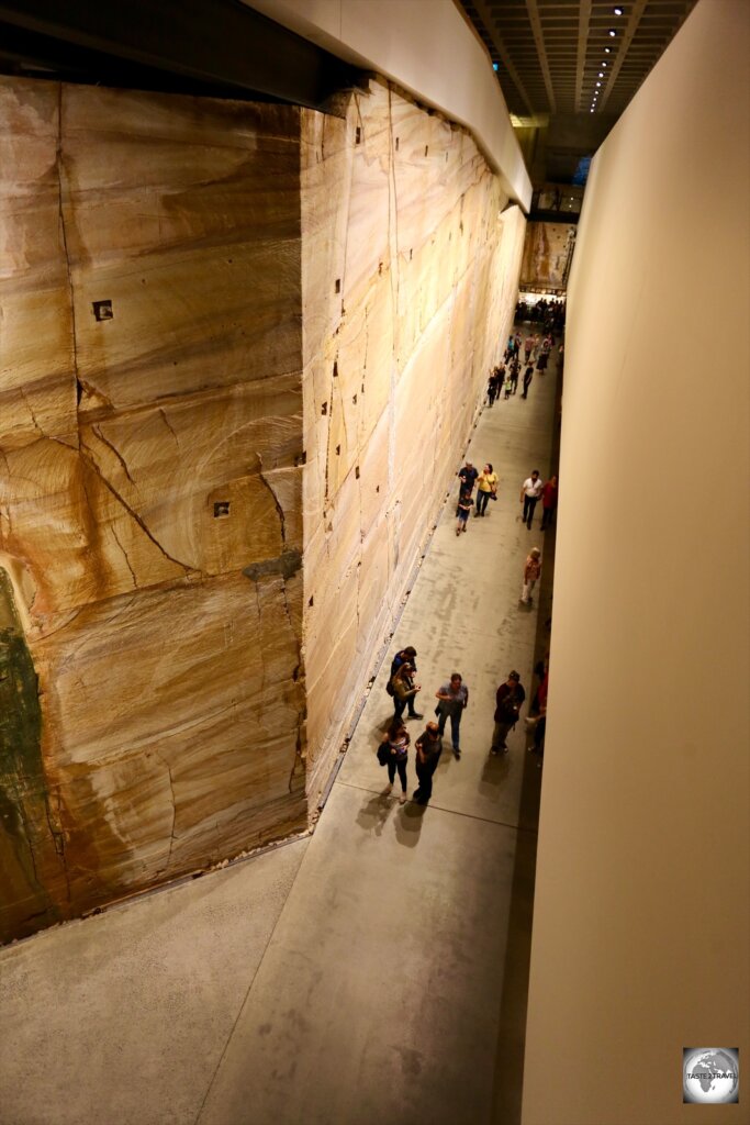 A view of the subterranean 'Museum of Old and New Art' (MONA) - a highlight of the capital, Hobart.
