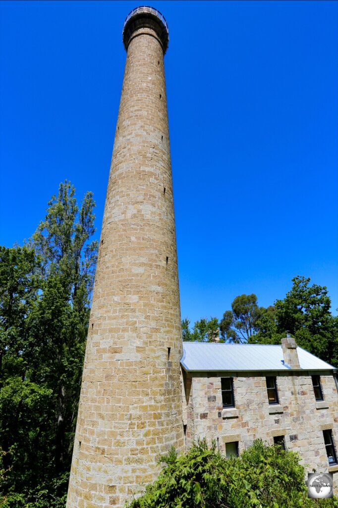 One of the last of its kind, the 60-metre Shot Tower in the Hobart suburb of Taroona was once used to manufacture 'shot' ammunition for guns. Visitors can access the top of the tower by climbing 318 wooden steps.