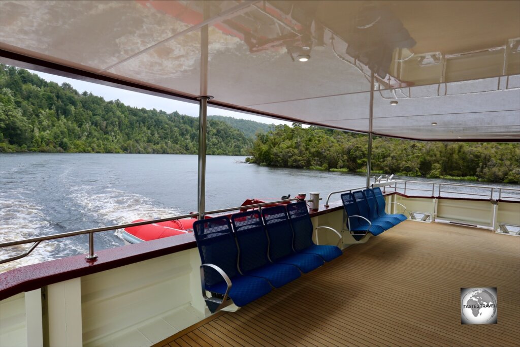 Cruising the Gordon River, near Strahan.