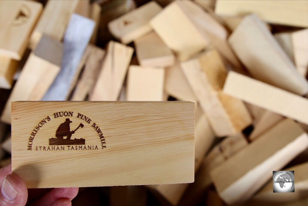 Huon Pine off-cuts at Morrison's Huon Pine Sawmill in Strahan.