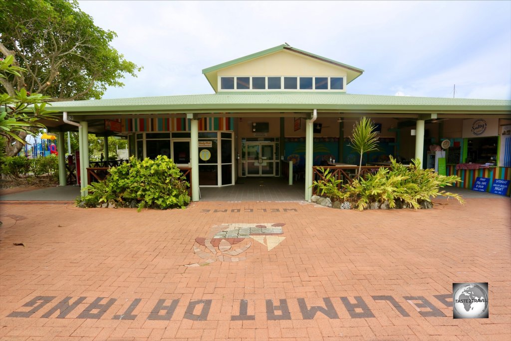 The Cocos (Keeling) airport terminal on West Island.