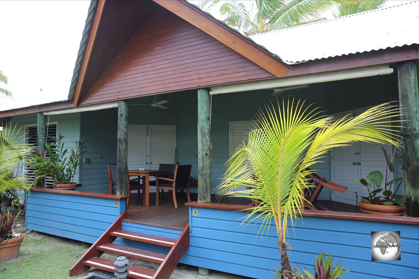 My bungalow at Cocos Village Bungalows on West Island.