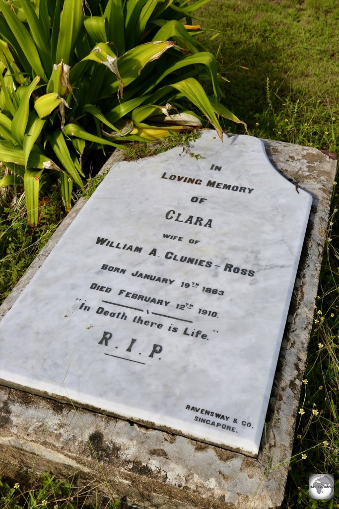 The Clunies-Ross cemetery on Home Island, Cocos (Keeling) Islands.