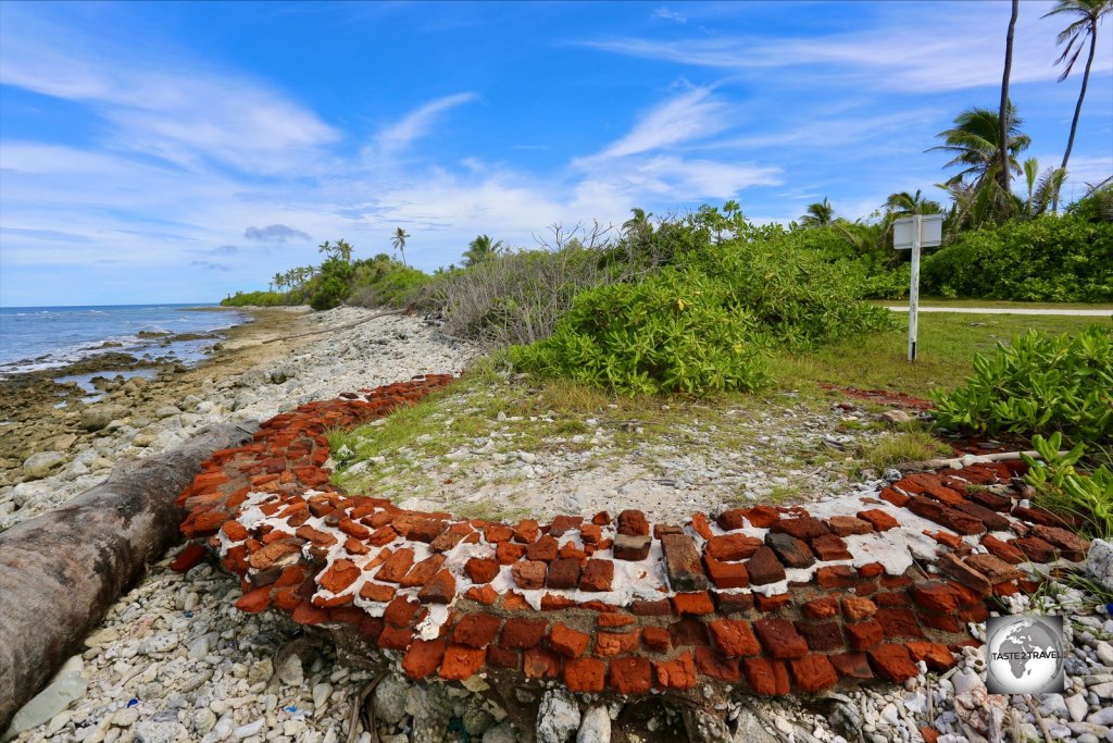 The ruins of a watch tower on Home Island, Cocos (Keeling) Islands.