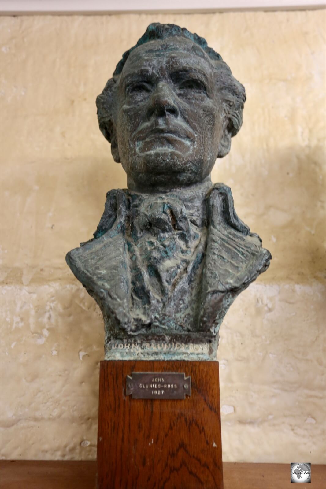 Now housed in the Home Island museum, this bust of John Clunies-Ross used to reside in the library at Oceania House.