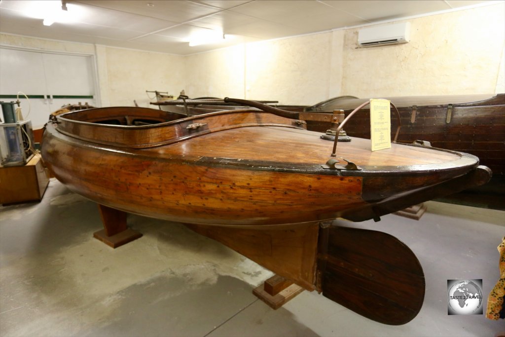 Made of teak, the very fine G.C.R. boat was designed in 1911 by George Clunies-Ross and is based on a design from the Shetland Islands.