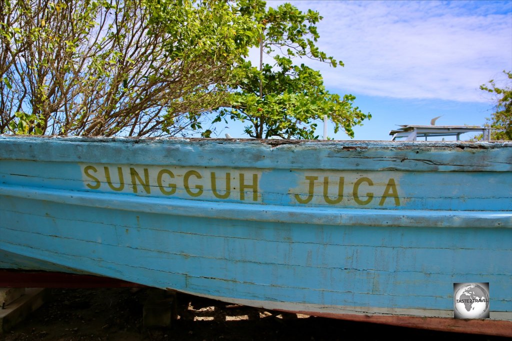 The Sungguh Juga jukong at the Cocos museum on Home Island.
