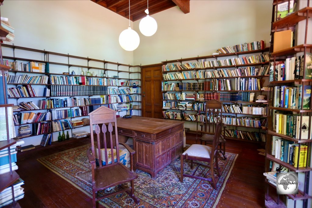 The library at Oceania House, Home Island, Cocos (Keeling) Islands.